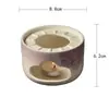 Juego de Té Rosa Perla Degradado Mate Pintado a Mano Cerámica Hecha a Mano Tapa de Tetera Taza de Maestro Hojas de Té para Uso Doméstico