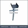 Pedal Template Coluna Rosca Aço - Pregos de Solo para Tenda Acessórios de Hardware para Estufa - Parafuso Parafuso Placa Superior Suporte em Forma de U