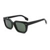 Gafas de sol de moda de marco estrecho con remaches, directas de fábrica, transfronterizas, retro, para hombres y mujeres, tendencia simple, gafas de sol con placa de caja