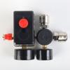 Conjunto de presostato tres en uno 220V válvula reguladora de presión de cuatro vías 90-120psi válvula reductora de presión accesorios para compresor de aire