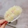 Versión coreana de diadema de flor para el pelo de niña, bebé niña no se ata la gasa para la cabeza, flor de cabeza para salida de niña pequeña, foto, fotografía, joyería para la cabeza