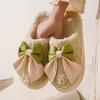 Pantuflas de algodón para mujer invierno hogar casa interior cálido antideslizante suela gruesa pantuflas de lana para pareja para hombre otoño e invierno