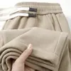 Comercio Exterior Transfronterizo Pantalones Deportivos de Pana para Hombre Otoño Invierno Engrosados Cálidos Rectos Casuales Sueltos Pierna Ancha Pantalones Casuales