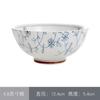 Tigela de Cerâmica de Jingdezhen Tigela de Louça Japonesa e Conjunto de Pratos Tigela de Arroz Doméstica Cor Sob Esmalte Tigela de Arroz Tigela de Macarrão Tigela de Sopa Colher Hashis Atacado