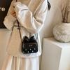 Bolso Mini Ins Combinable para Mujer 2024 Nuevo de Moda Cuadrado Pequeño Bolso Cruzado de Nicho de Lujo con Lazo