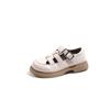 Sapatos de Couro da Moda para Meninas Primavera e Outono 2026, Sapatos Mary Jane Vazados Cor Sólida Estilo Birkenstock, Antiderrapantes Tendência Estilo Floresta