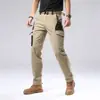 Amazon 2026 Verano Pantalones de Trabajo Militares Duraderos Multibolsillos Versátiles para Hombre Secado Rápido Color Sólido Pantalones Tácticos en Stock