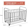 Carrito de jardín de infantes carrito cesta fútbol voleibol acero inoxidable juego cesta de almacenamiento parque infantil golf caja de almacenamiento