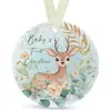 Colgante Redondo de Madera Nuevo para Navidad Transfronterizo con Fotos 2025 Decoraciones Colgantes para Árbol de Navidad de Recién Casados