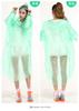 Impermeable poncho desechable largo de cuerpo completo unisex para adultos, para exteriores, viajes, deriva, portátil