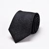Corbata Formal de Negocios Atada a Mano para Hombre Azul Negro Larga 8cm Banco Hotel Ropa de Trabajo Profesional Corbata