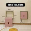 Banqueta Plegable para Entrada con Espejo de Pared Integrado y Perchero, Ultra Estrecha, Estilo Lujo Ligero, para Uso Doméstico, Fabricada en Madera Maciza