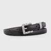 Cinturón Fino de Cuero de Vaca Simple para Mujer Accesorio Cinturón de Cuero Genuino Diseño de Múltiples Agujeros Combina con Jeans Cinturón Fino de Cuero En Stock