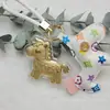 Barra de Oro Puro 999 Shuibei con el Mensaje "Hazte Rico Pronto" como Regalo para Amigos, Cadena para Teléfono, Correa, Llavero, Colgante para el Año del Caballo