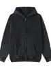 Sudadera con capucha de cárdigan retro americano lavada y desgastada con forro polar para hombre, primavera, otoño, moderna, informal, deportiva, versátil, prenda de abrigo