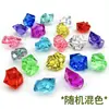 Cubitos de Hielo Falsos Modelo Piedra de Cristal Acrílico Molde Decoración Creativa para Bar Piedras de Colores Accesorios para Fotografía Blanco Transparente