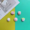 Accesorios de Resina DIY de Dibujos Animados Joyería Bola de Arroz Gatito Pegamento de Crema Pasador Hecho a Mano Funda para Teléfono Móvil Hebilla de Zapato Accesorios Lote