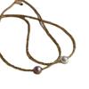 Suu Diseño Artístico Retro Collar de Perlas Chinas Hecho a Mano Cuentas de Arroz Collar de Perlas de Agua Dulce