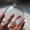 Pelota transparente carcasa de bola de plástico bola acrílica bola hueca colgante de bola decoración colgante creación ambiental para jardín de infantes Bola de Navidad