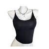 Estilo Coreano Grande Costas em U Seda Gelada Alça Base Roupa Íntima Feminina Copo Fixo Sustentação Cor Sólida Cor Base Colete
