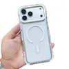 Diseño de molde personalizado para iPhone 18 Pro Max, con una funda de teléfono magnética, de cristal de hielo, bicolor, con protección anticaídas en las cuatro esquinas, disponible para producción OEM en volumen