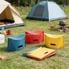 Taburete plegable para exteriores al por mayor, taburete de viaje portátil para almacenamiento, taburete pequeño de plástico para tren, taburete bajo, taburete plegable para picnic