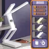 Lámpara de escritorio para protección ocular para estudio dormitorio de estudiante recargable plegable súper larga duración de batería lámpara de lectura de cabecera Jinglian