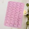 En Stock 36 Formas Consecutivas de Animales Mascotas Lindas Molde de Silicona Molde de Chocolate Molde para Hornear Pasteles Molde para Pegamento
