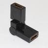 HD-074 Micro HDMI hembra a HDMI hembra 360 grados 180 grados versión 1.4 adaptador giratorio chapado en oro