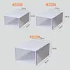 Caja de zapatos transparente gruesa directa de fábrica caja de zapatos combinación libre caja de almacenamiento para zapatos de hombre y mujer caja de zapatos de plástico a prueba de polvo