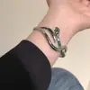 Pulsera de Serpiente Diseño de Nicho Estilo Oscuro Pulsera Personalizada Calle Hip Hop Estilo Frío Lujo Ligero Pulsera de Serpiente Pulsera de Moda
