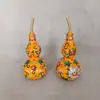 Cloisonné Esmalte Cloisonné Calabaza Vintage Cobre Chino Calabaza Cloisonné Adornos para el Hogar Artesanía de Metal