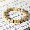 Sándalo verde sándalo Palo de rosa sándalo de sangre tronco barril pequeño cuentas pulsera sándalo simple anillo único pulsera pequeña venta al por mayor