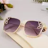 [Personalizado] Gafas de Sol de Moda Europeas y Americanas con Mariposas Personalizadas y Diamantes para Mujer, Gafas de Sol con Montura de Metal, Gafas de Protección Solar Transfronterizas
