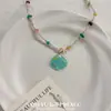 Collar de Conchas de Dopamina con Cuentas para Mujer, Vacaciones de Verano en la Playa, Cadena de Cuello de Gama Alta Nicho, Accesorio de Cadena para Clavícula