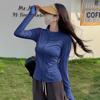 Chamarra de Yoga para Mujer con Cuello Alto, Cierre, Ajuste Ceñido, Secado Rápido, Transpirable, Top de Entrenamiento para Pilates, Versátil para Fitness y Correr