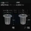 Cesta de Plantio Hidropônico, Cesta de Fixação de Plantas para Cultivo em Solo, Cesta de Flores para Vaso de Vidro, Recipiente Hidropônico, Dispositivo de Fixação para Raiz de Rabanete Verde e Bambu da Sorte