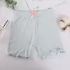 Verano Nuevo Estilo Pantalones Cortos de Seguridad para Niñas Leggings Antiexposición para Niños Pantalones de Tres Cuartos Borde con Volantes de Mariposa Pantalones Cortos de Bebé Elegantes
