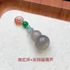 Pendente Pequeno de Cabacinha de Ágata Vermelha do Sul Natural Pulseira DIY Tecida à Mão Pingente de Jade Ornamento de Cabacinha