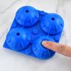4 moldes de gelo de silicone para hóquei no gelo criativos cubo de gelo redondo de silicone cubo de gelo de silicone máquina de gelo 4 cubos de gelo redondos uniformes em estoque