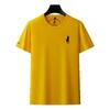 Camiseta de manga corta con cuello redondo y diseño de dragón Penson para hombre, estilo Paolo, informal, holgada, transpirable, de color sólido, novedad de verano de 2025.