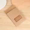 Bolsa de embalaje autoportante con ventana semiabierta de papel kraft, para chocolate, dulces, snacks, frutos secos, caja de embalaje, bolsa de regalo para hornear, venta al por mayor