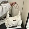 Bolsa de Ombro Transversal de Tecido de Nylon Versátil para o Dia a Dia 2025 Nova Grande Capacidade Bolsa de Axila Bolsa Feminina Plissada Atacado