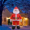 Escultura de Aire Inflable de Santa Claus de 6 pies Transfronteriza con Luz LED Decoración de Lugar Navideño Fábrica