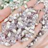 Venta Caliente Transfronteriza Flash Fino Huevo Paloma Uña Arte Diamante Alta Calidad Base Puntiaguda Forma Especial Diamante de Cristal K9 DIY Montón Diamante Venta al por Mayor
