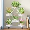 Soporte para Flores para Sala de Estar, de Pie, Móvil con Ruedas, Soporte Multifuncional de Hierro Forjado para Plantas Verdes, Soporte para Flores de Balcón
