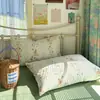 Fronha de algodão puro estilo pastoral, fresca e simples, com estampa floral de desenho animado, 48*74cm, capa para travesseiro, item único