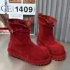 Botas Martin de Cabeza Grande y Suela Gruesa de Dos Usos para Mujer 2026 Nuevo Otoño Cuadros Dobladillo Botines Cortos Birkenstock Botines Versátiles de Gamuza