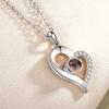 Collar de proyección de memoria de amor Te amo 100 idiomas TikTok mismo estilo pareja cobre clavícula cadena chip en stock