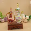 Características Étnicas de Xinjiang Estilo Kashgar Frasco Aleación Estaño Colorido Adornos para el Hogar y la Oficina Souvenirs de Viaje